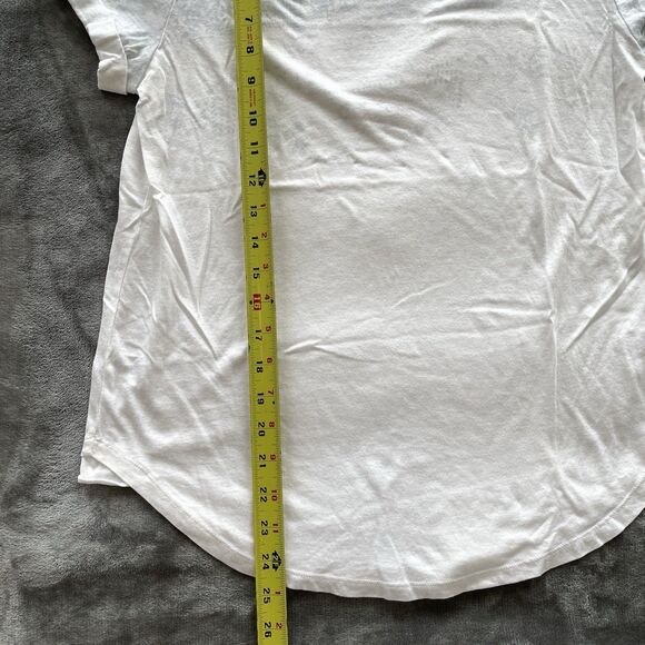 ANTHRO Akemi + Kin Tshirt Opening Day Tee Blue Floral Ombre Modal Womens Size M - Picture 9 of 11